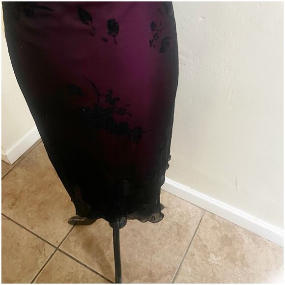 Byer Too Whimsygoth Midi Dress Mesh Black Overlay Pink Underlining Size Small - Picture 7 of 11